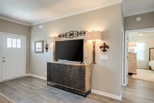 a bathroom with a sink a vanity and a mirror