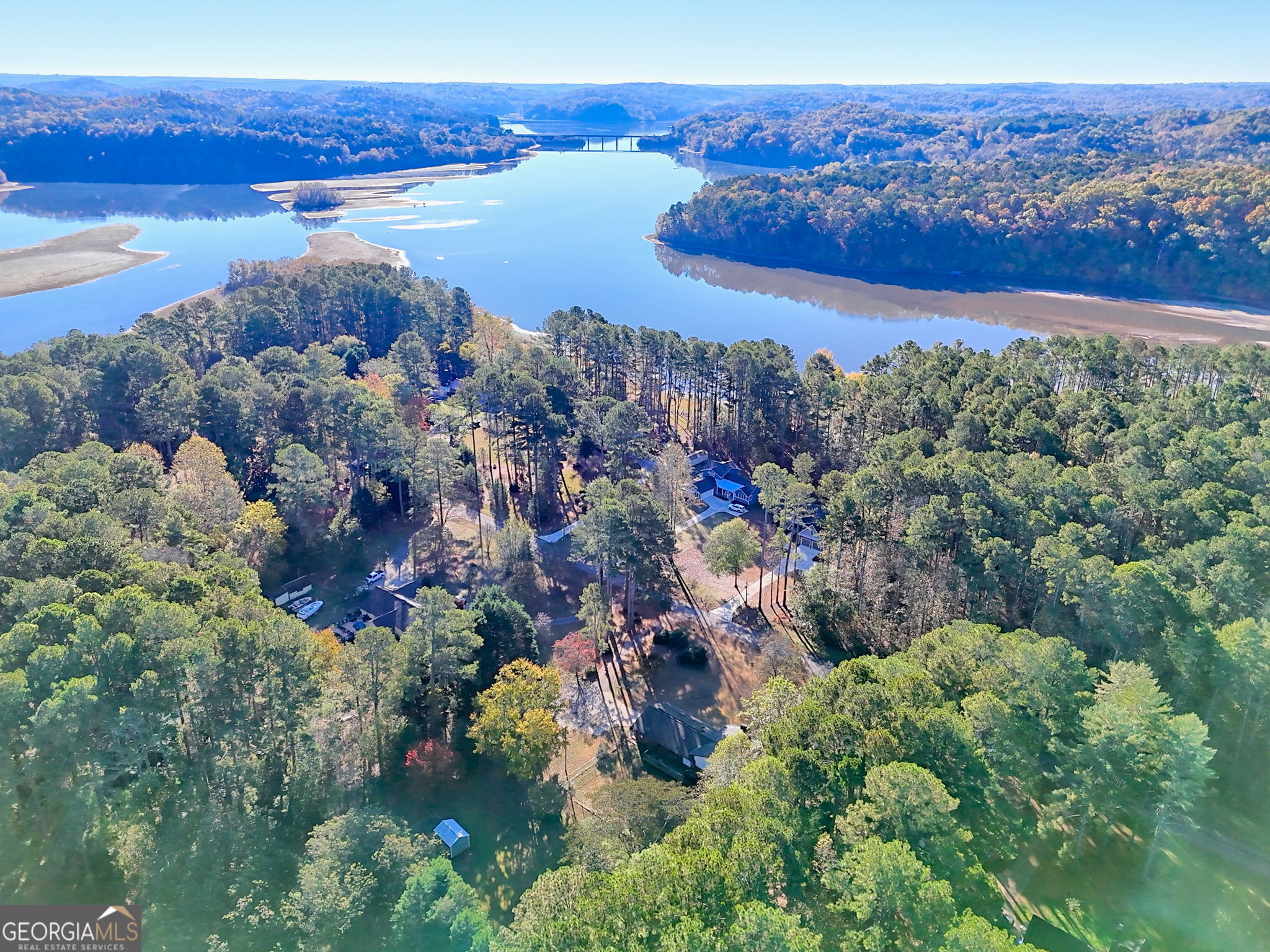 588 Estatohe Circle Toccoa, GA 30577 - Photo 71 of 71 an aerial view of a house with a yard lake view and mountain view