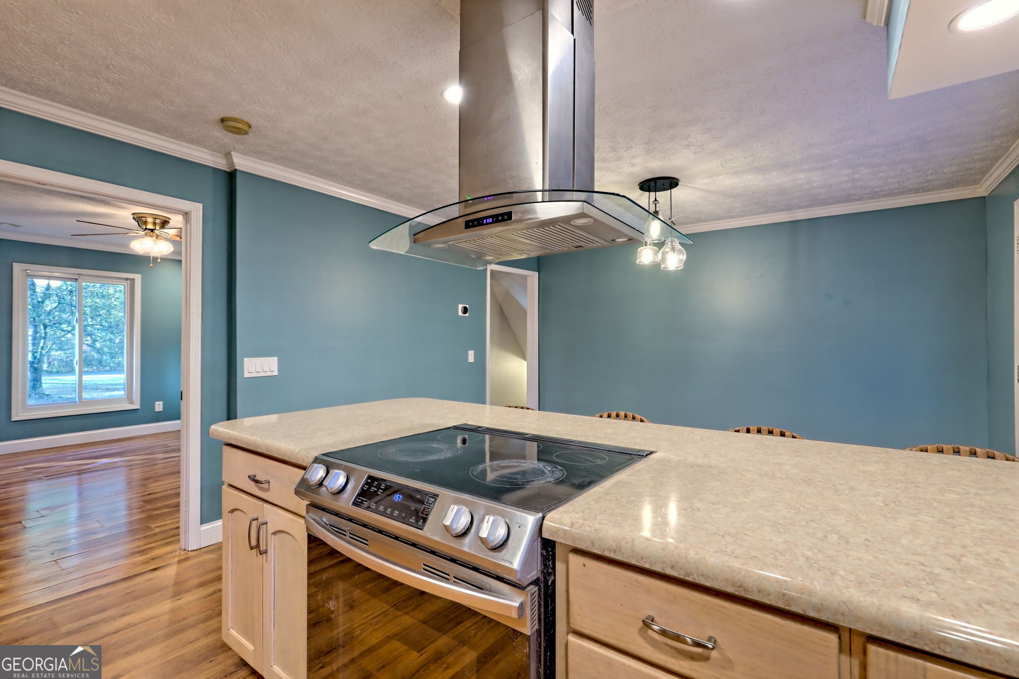 588 Estatohe Circle Toccoa, GA 30577 - Photo 8 of 71 a kitchen with a stove cabinets and wooden floor