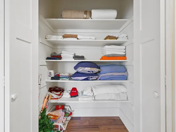 a room with storage and utility