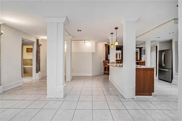 a view of an empty room