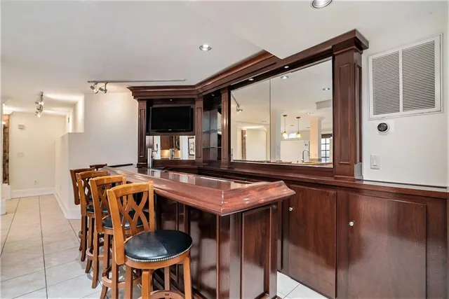 a view of a livingroom with wooden floor