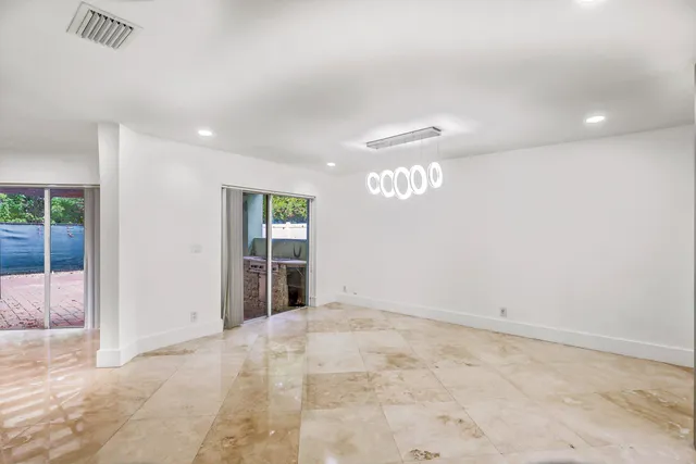 a view of an empty room