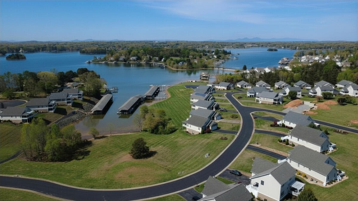 Lot 3 Lands End Circle Union Hall, VA 24176 - Photo 10 of 44 an aerial view of a house with lake view and ocean view