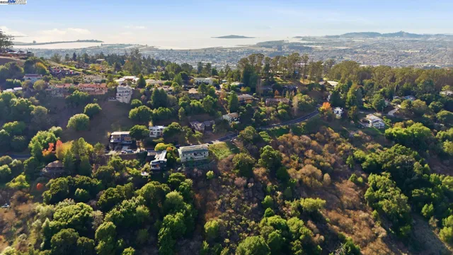 a view of city and mountain