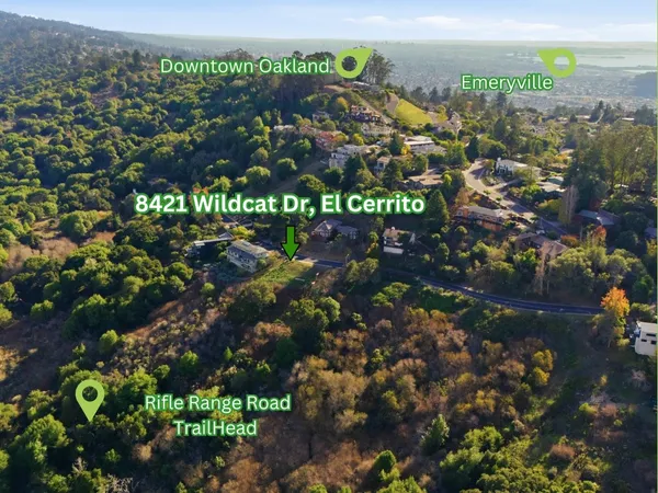 a view of a city and mountains