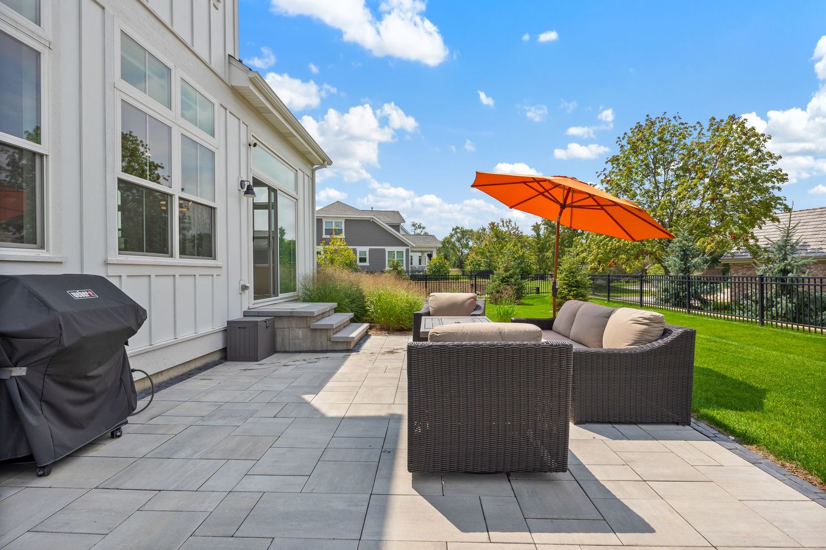 2834 Parkside Circle Glenview, IL 60026 - Photo 42 of 59 a view of a patio with couches and a fire pit