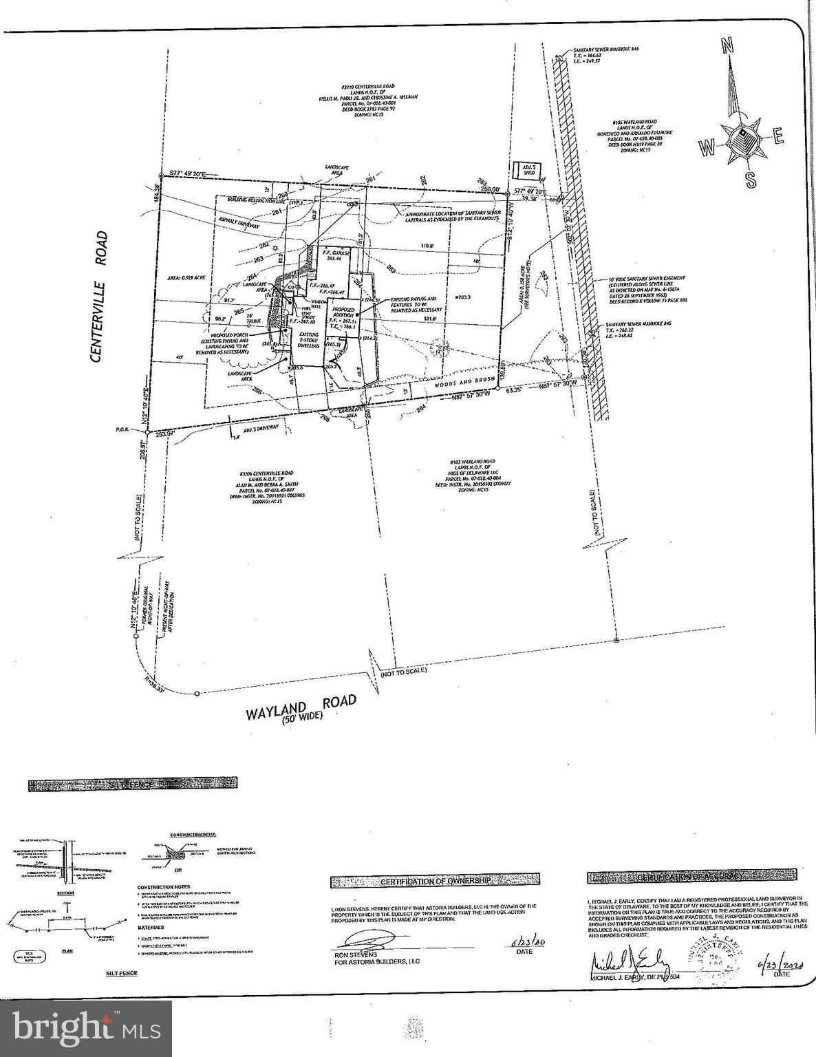 3208 Centerville Road Wilmington, DE 19807 - Photo 4 of 6 Lines & Grades Plan