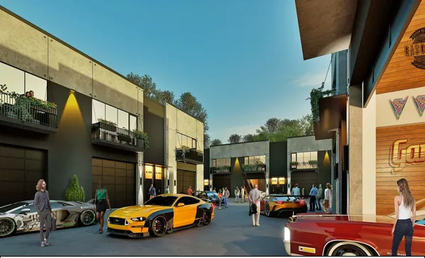 a view of a street with cars