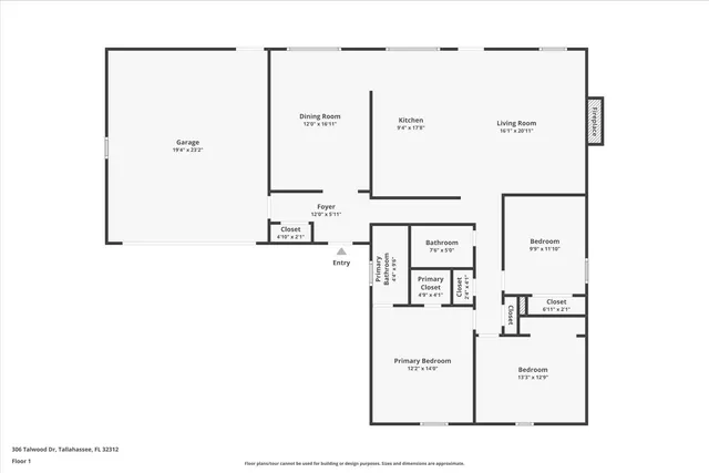 $309,900 | 306 Talwood Drive, Tallahassee, FL 32312