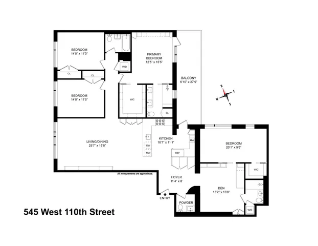 $3,995,000 | 545 West 110th Street, Unit 6EG | Morningside Heights