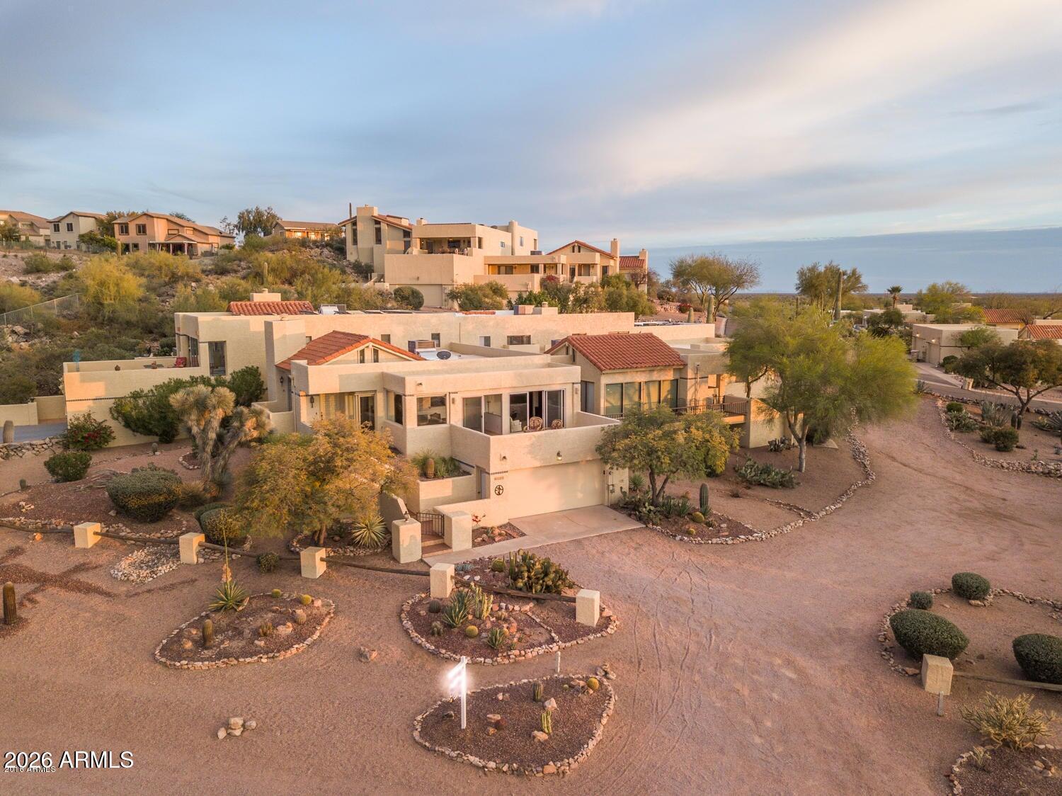 a view of a terrace with chairs