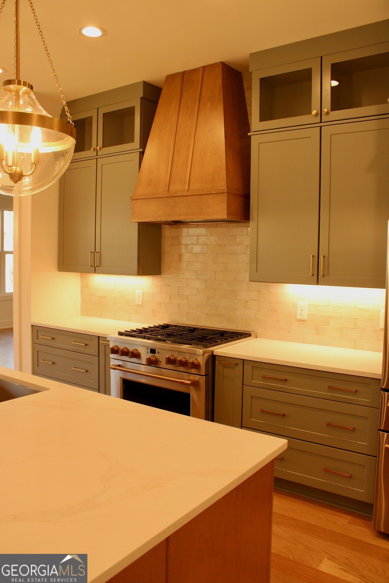 3.32 Ac Harp Road Fayetteville, GA 30215 - Photo 14 of 31 a kitchen with kitchen island a sink stove and refrigerator