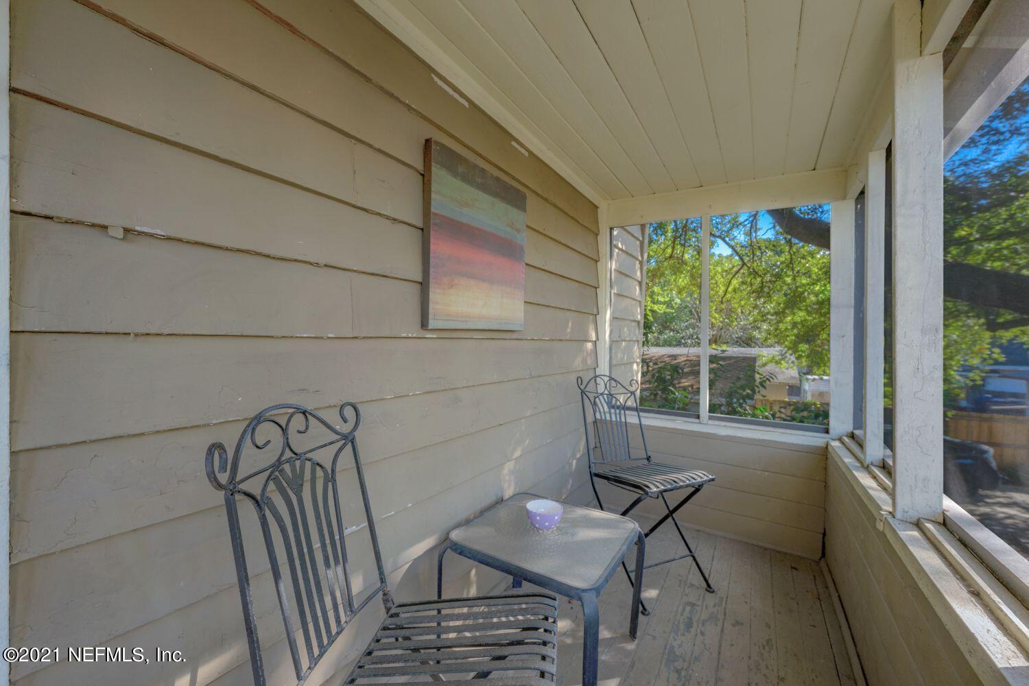 2835 Post Street Jacksonville, FL 32205 - Photo 28 of 30 a balcony with couple of chairs and a potted plant