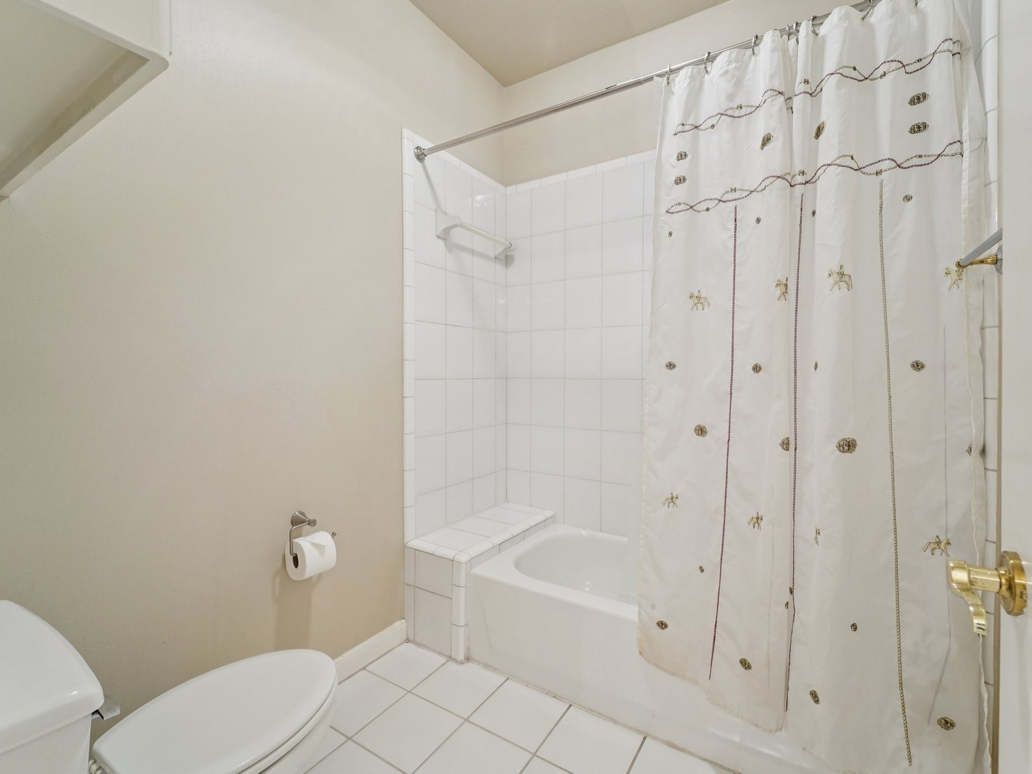 1951 West Clay Street Houston, TX 77019 - Photo 37 of 49 Bathroom 2 has a tub & shower combination.