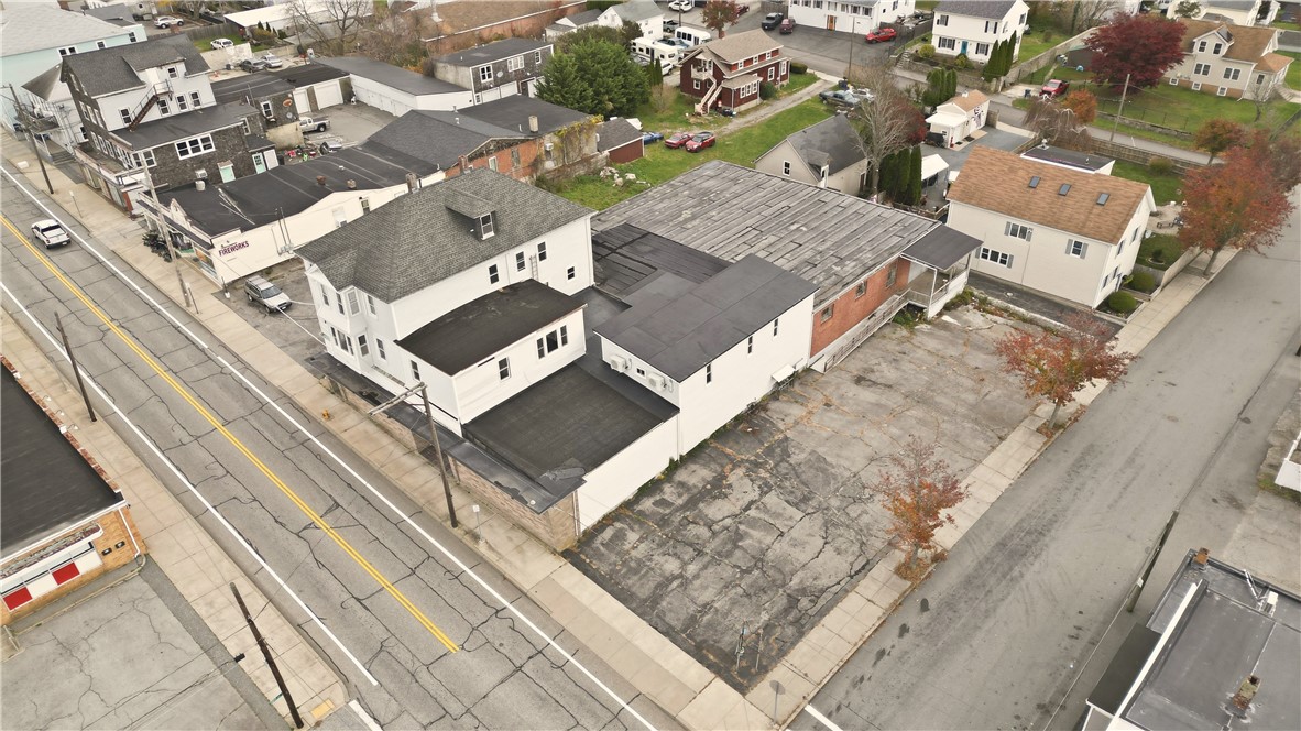 42 Main Road Tiverton, RI 02878 - Photo 2 of 46 Aerial View of Property at corner of Main & Walnut
