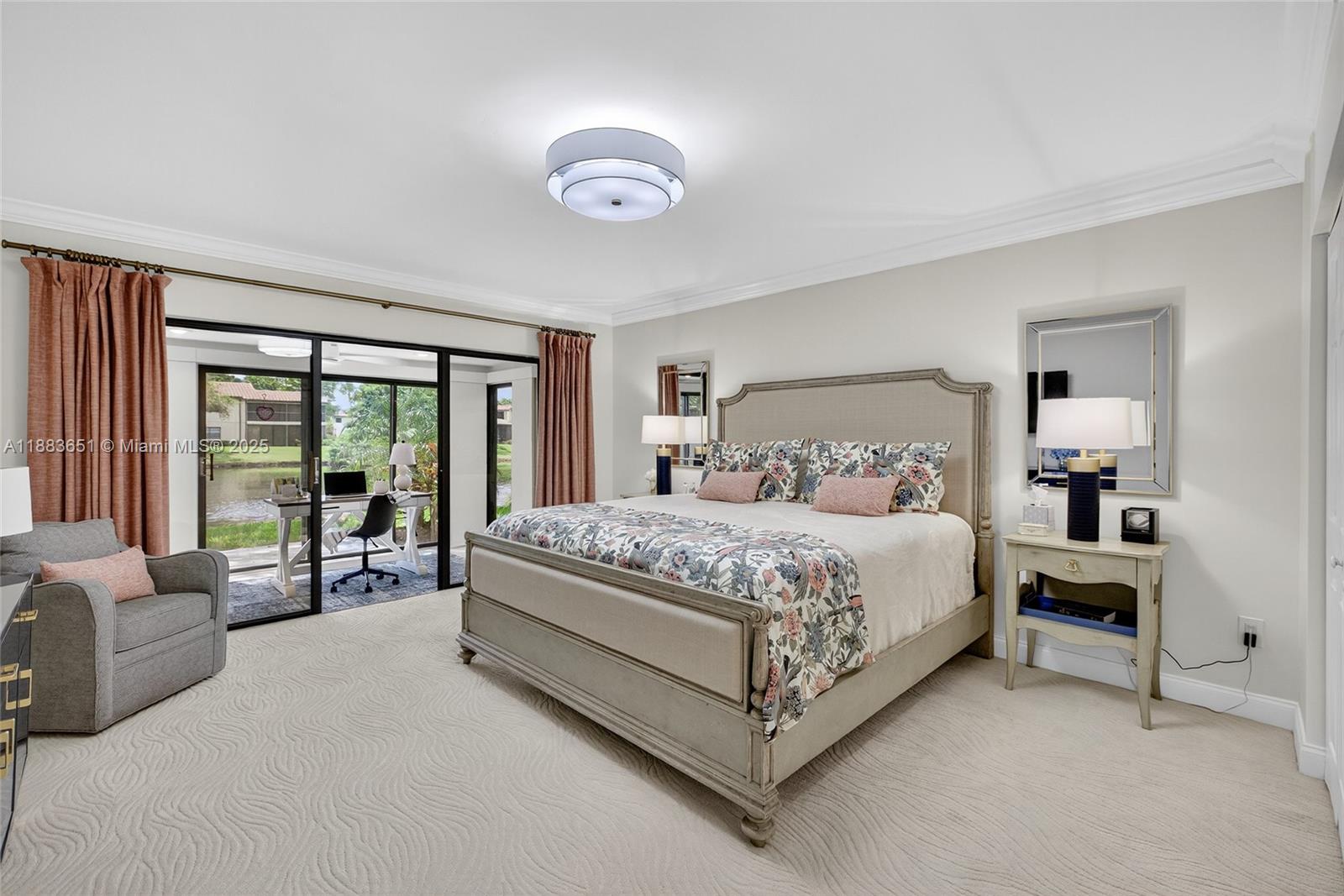 21695 Arriba Real Boca Raton, FL 33433 - Photo 20 of 61 a bedroom with a large bed and a large window