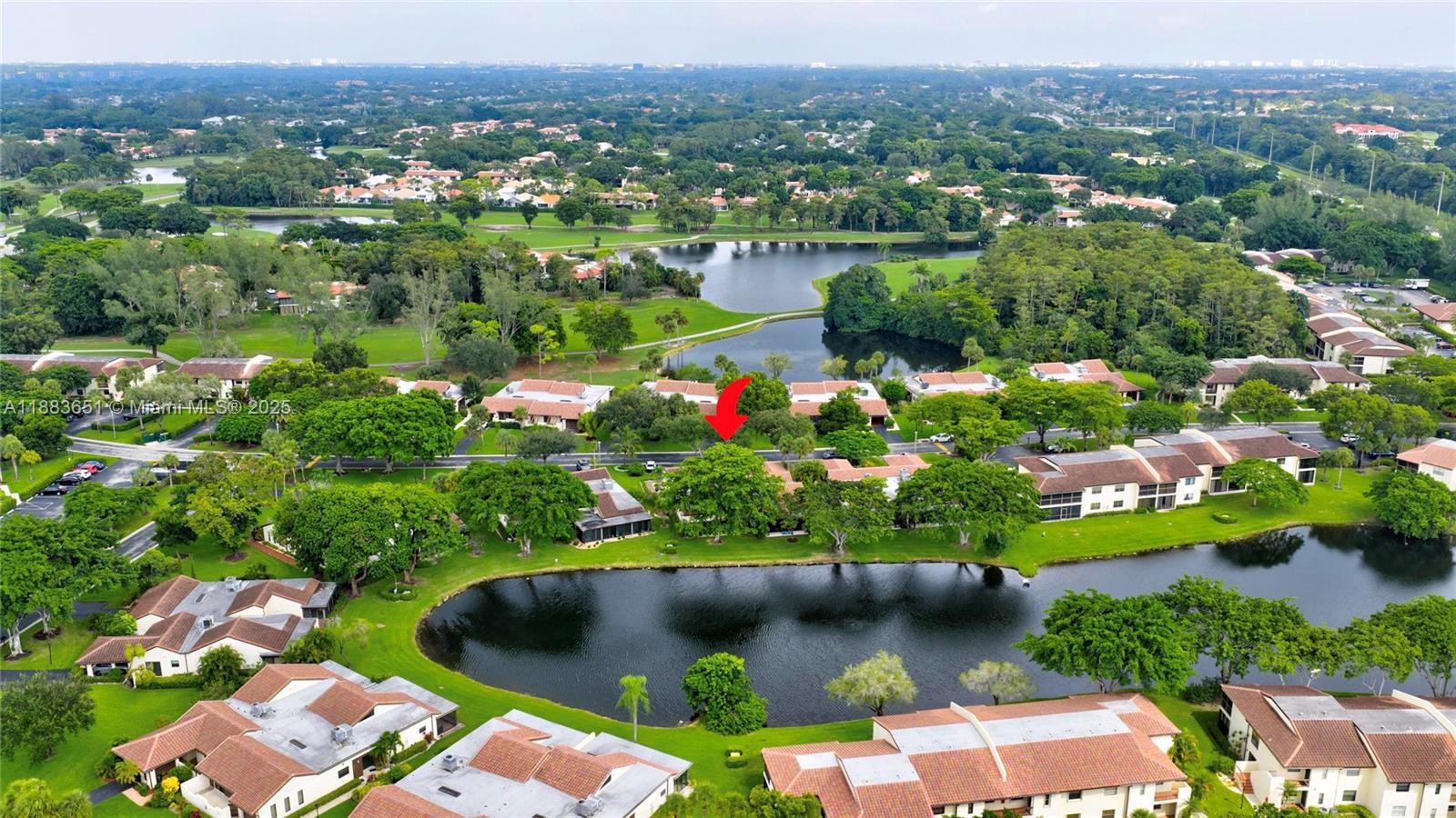 21695 Arriba Real Boca Raton, FL 33433 - Photo 56 of 61 an aerial view of residential house with outdoor space and river view