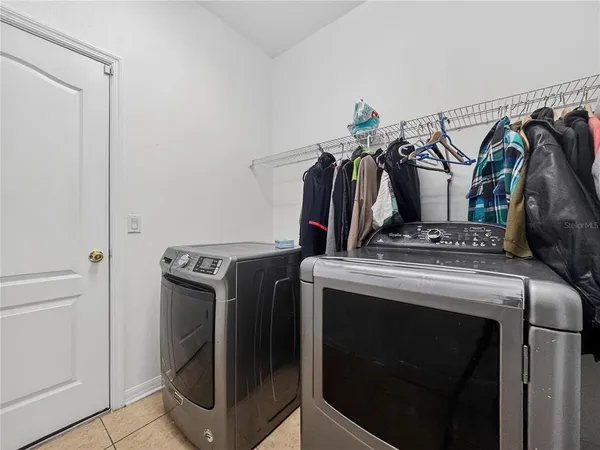a view of a closet and storage