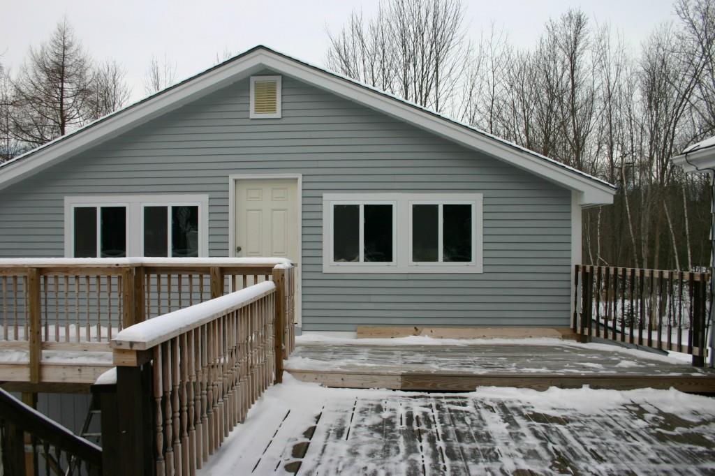 217 Pond Road Manchester, ME 04351 - Photo 23 of 35 The back deck on the house is...