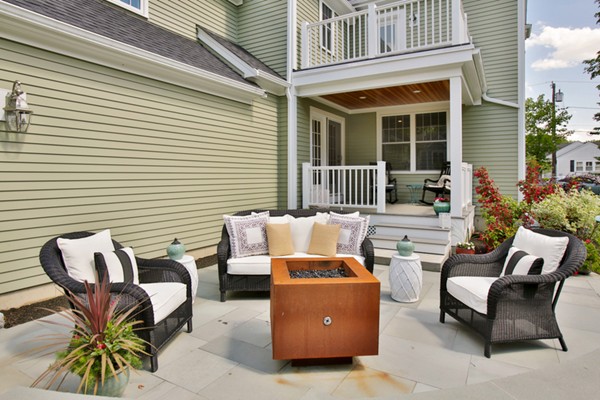 25 Patton Road Wellesley, MA 02482 - Photo 18 of 20 a backyard of a house with outdoor seating