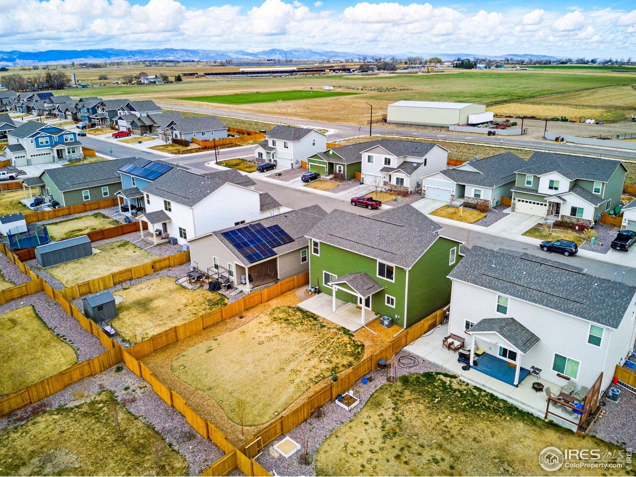 2310 Angus Street Mead, CO 80542 - Photo 36 of 39 an aerial view of a house with a ocean view