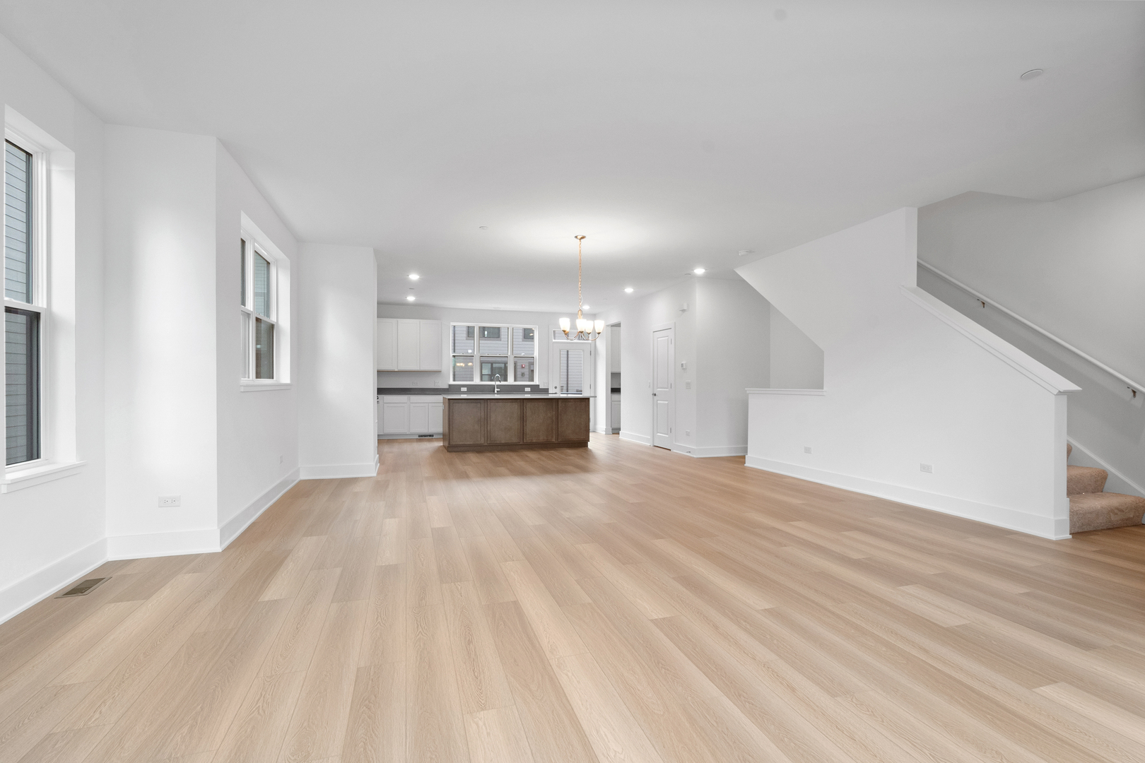 8375 Mulberry Avenue Morton Grove, IL 60053 - Photo 6 of 24 a view of kitchen and hall with wooden floor
