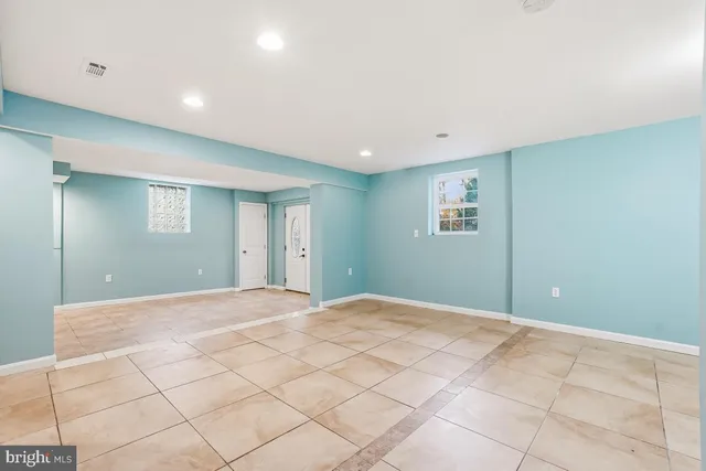 a view of an empty room