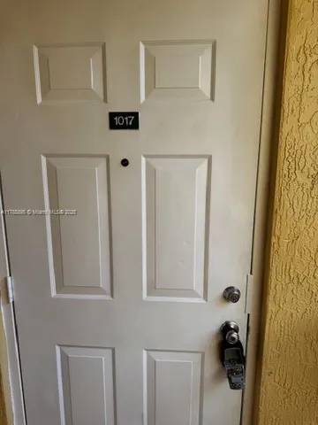 a bathroom with a mirror