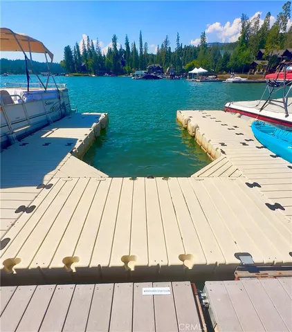 a view of a lake with a ocean view