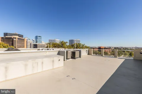 a view of balcony with city view