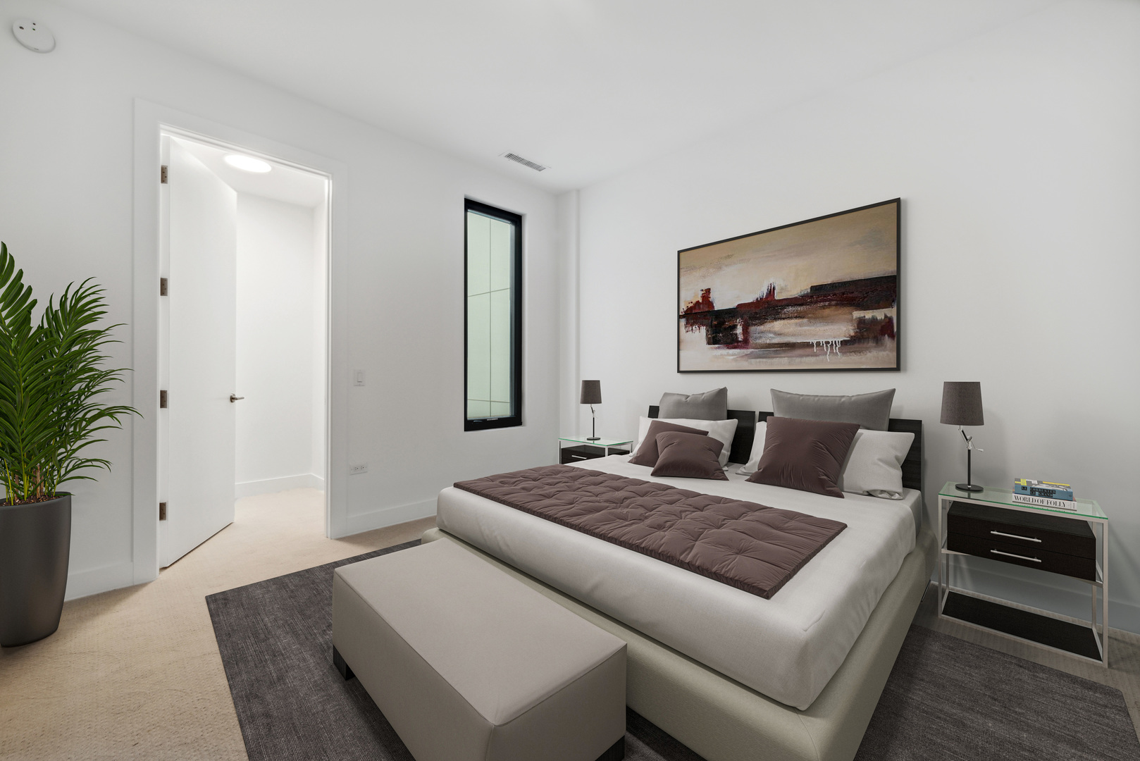 323 South Racine Avenue, Unit 6B Chicago, IL 60607 - Photo 15 of 36 a living room with furniture and a potted plant