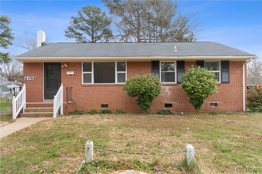 404 Beulah Road Sandston, VA 23150 - Photo 18 of 19 View of front facade featuring a front lawn