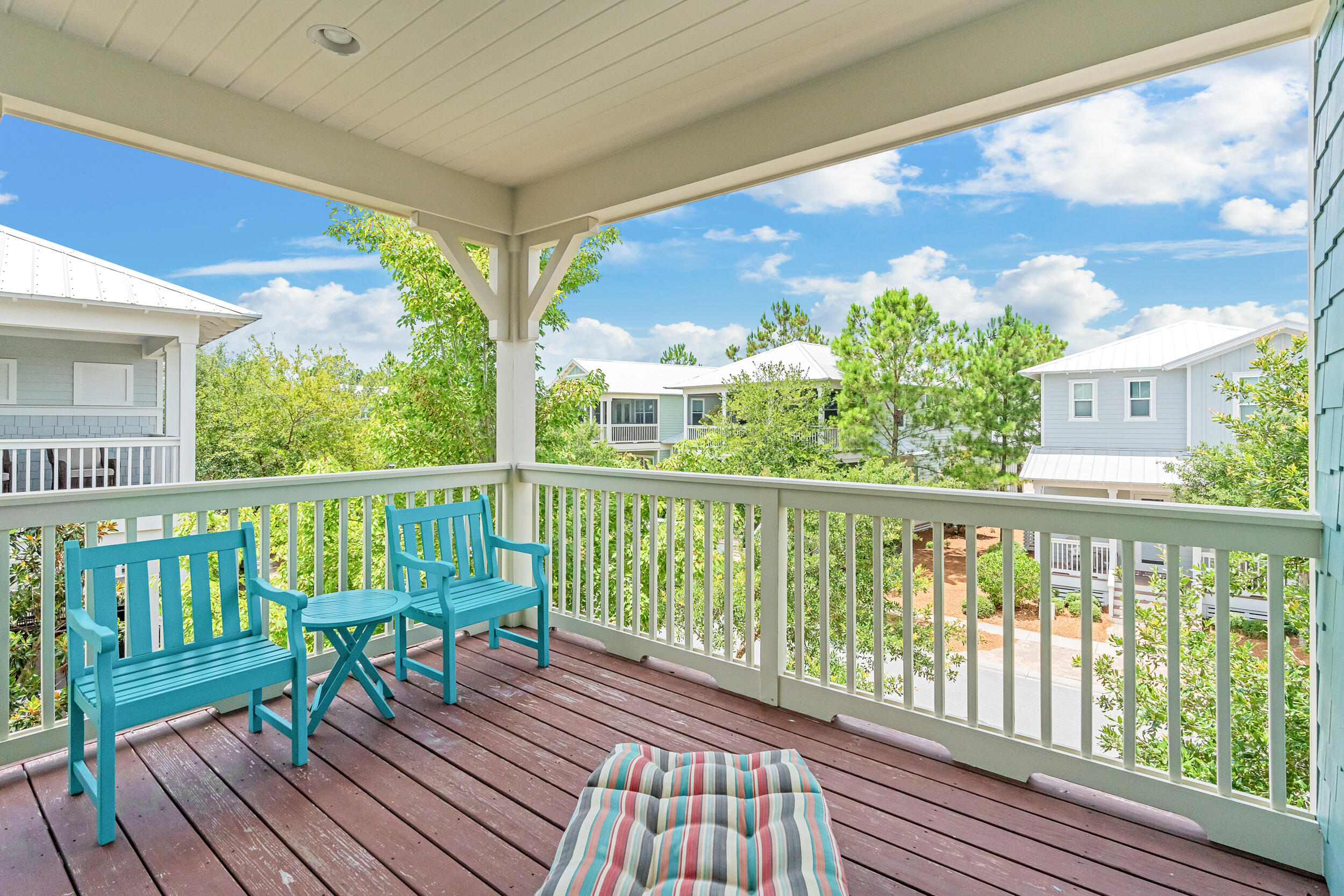 679 Flatwoods Forest Loop Santa Rosa Beach, FL 32459 - Photo 26 of 46 a view of a two chairs in the balcony