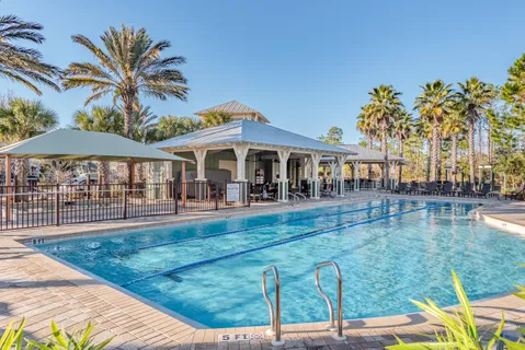 a view of a house with a swimming pool