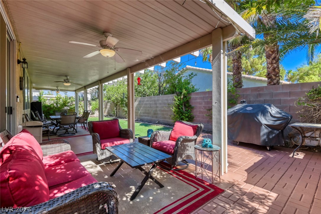 2356 Tilden Way Henderson, NV 89074 - Photo 25 of 30 Unwind in this generously sized covered patio, perfect for alfresco dining and relaxation.