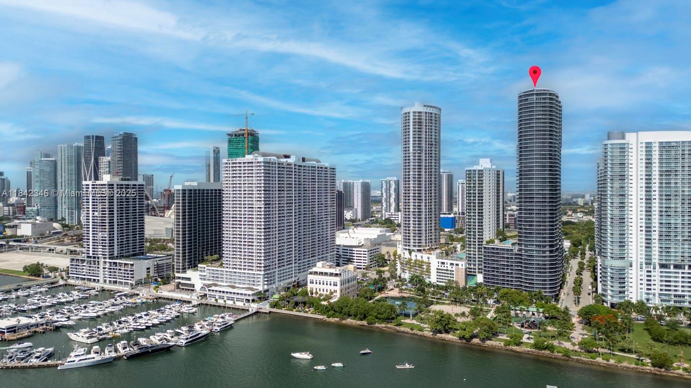 a view of city and ocean