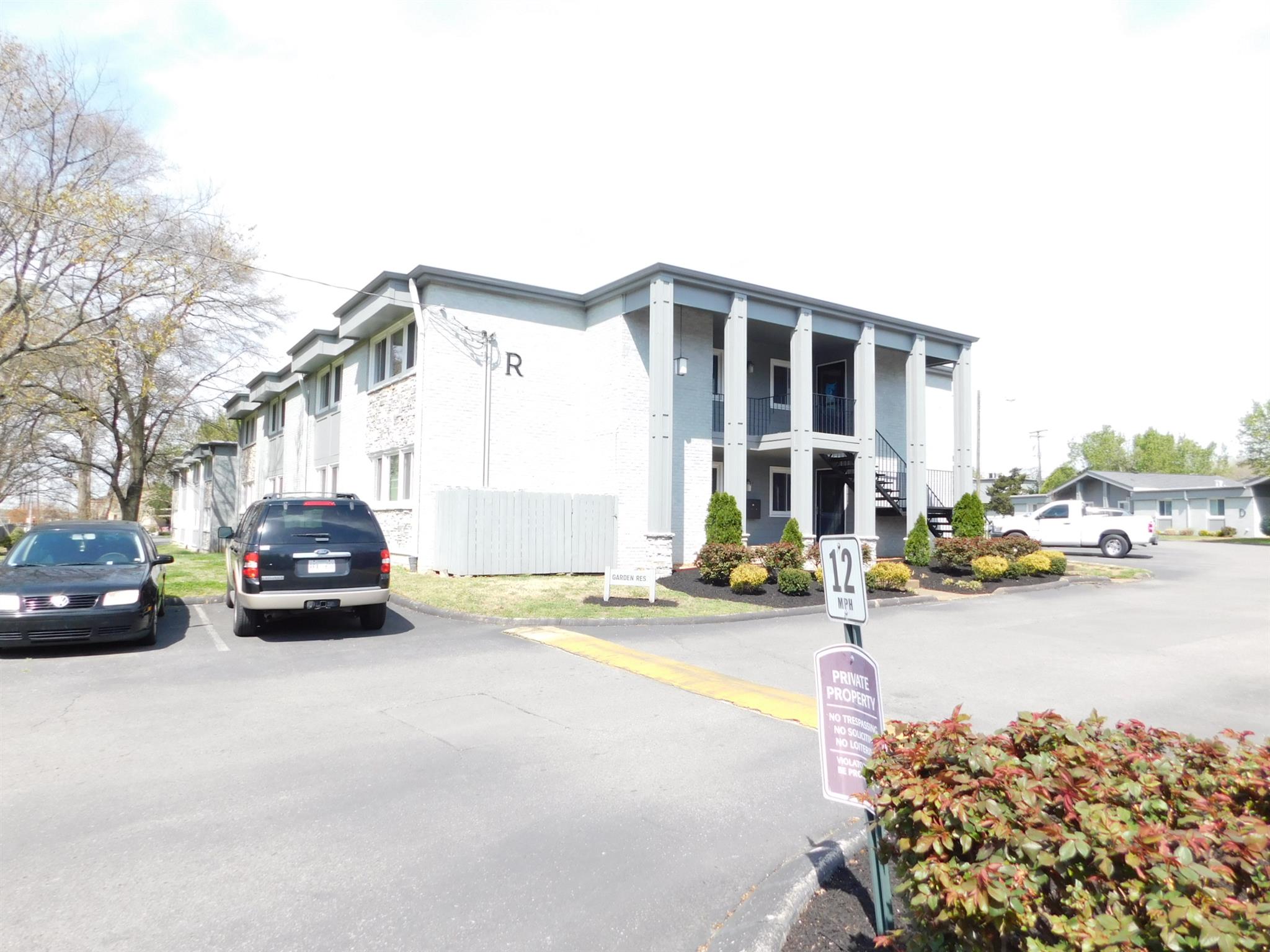 a car parked in front of a house