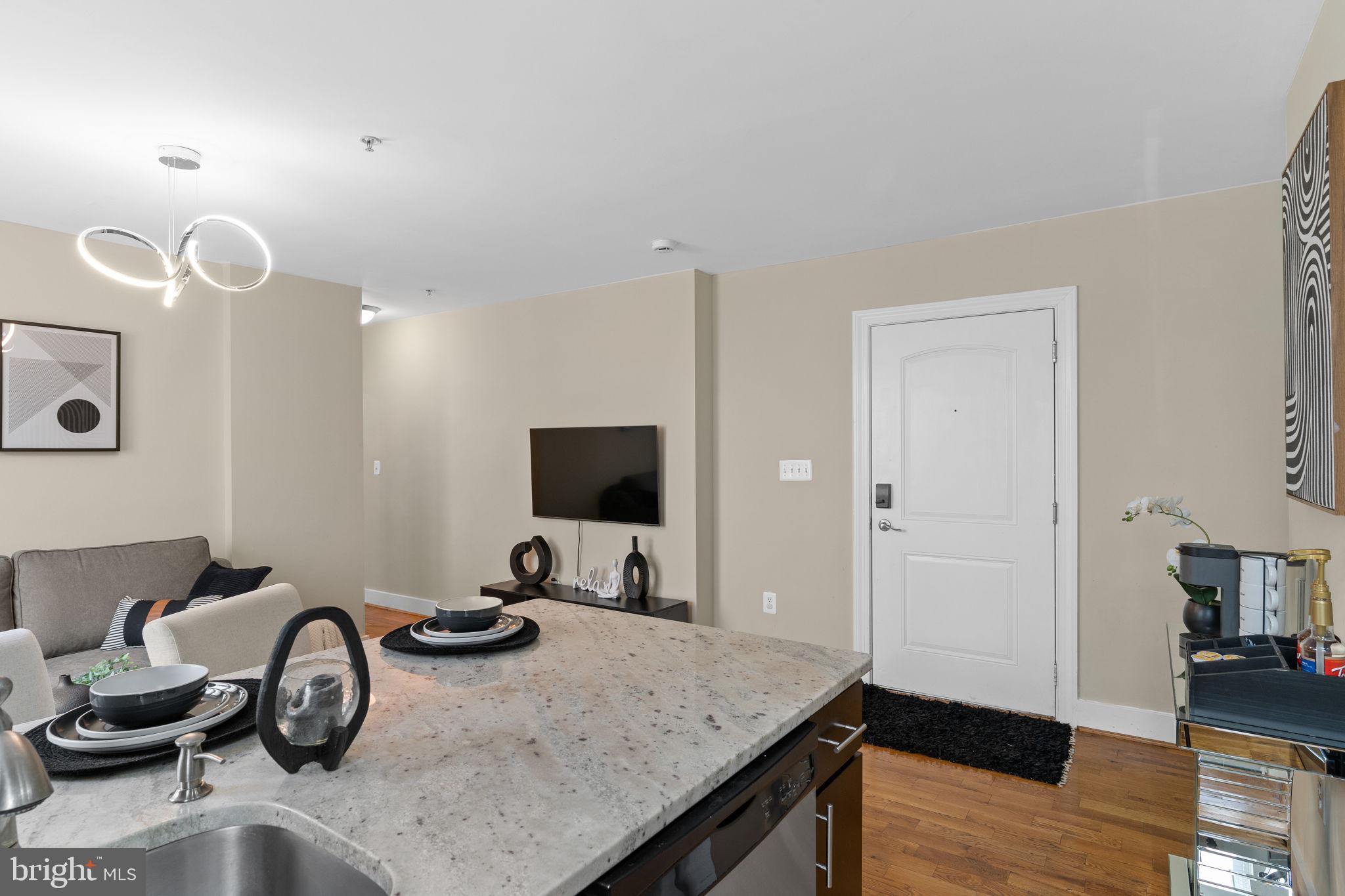 417 18th Street Northeast, Unit 104 Washington, DC 20002 - Photo 21 of 40 a view of workspace with wooden floor