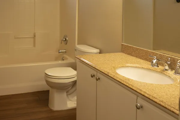 a bathroom with a sink and a toilet