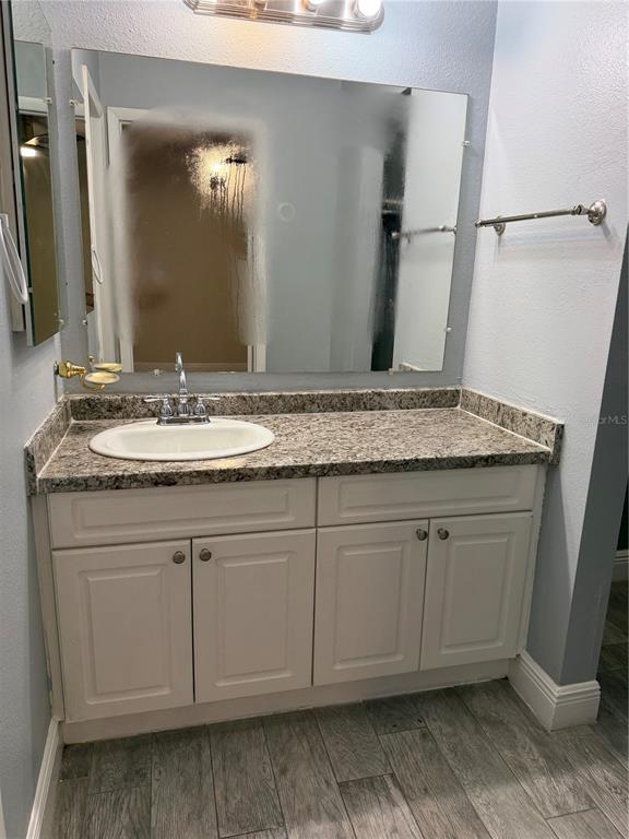 7409 Abonado Road, Unit 7409 Tampa, FL 33615 - Photo 17 of 25 a bathroom with a sink and a mirror