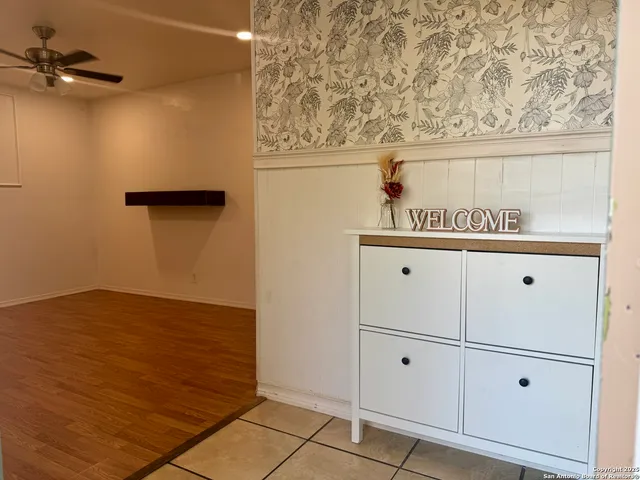 a close view of a utility room