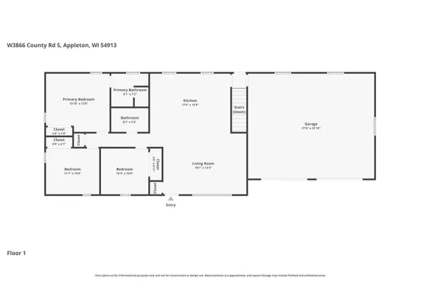 $349,900 | W3866 County Road South, Appleton, WI 54913