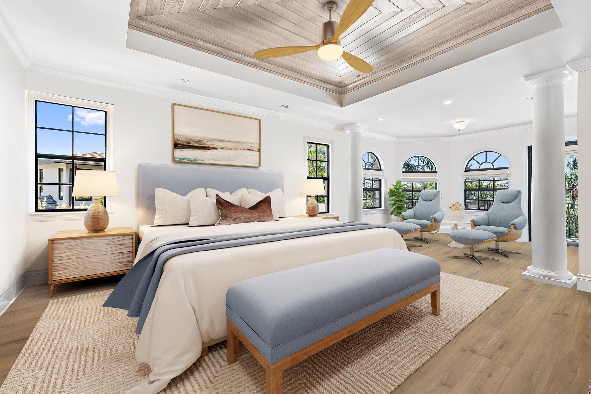 136 Lighthouse Drive Jupiter Inlet Colony, FL 33469 - Photo 28 of 67 Virtual Primary Bedroom