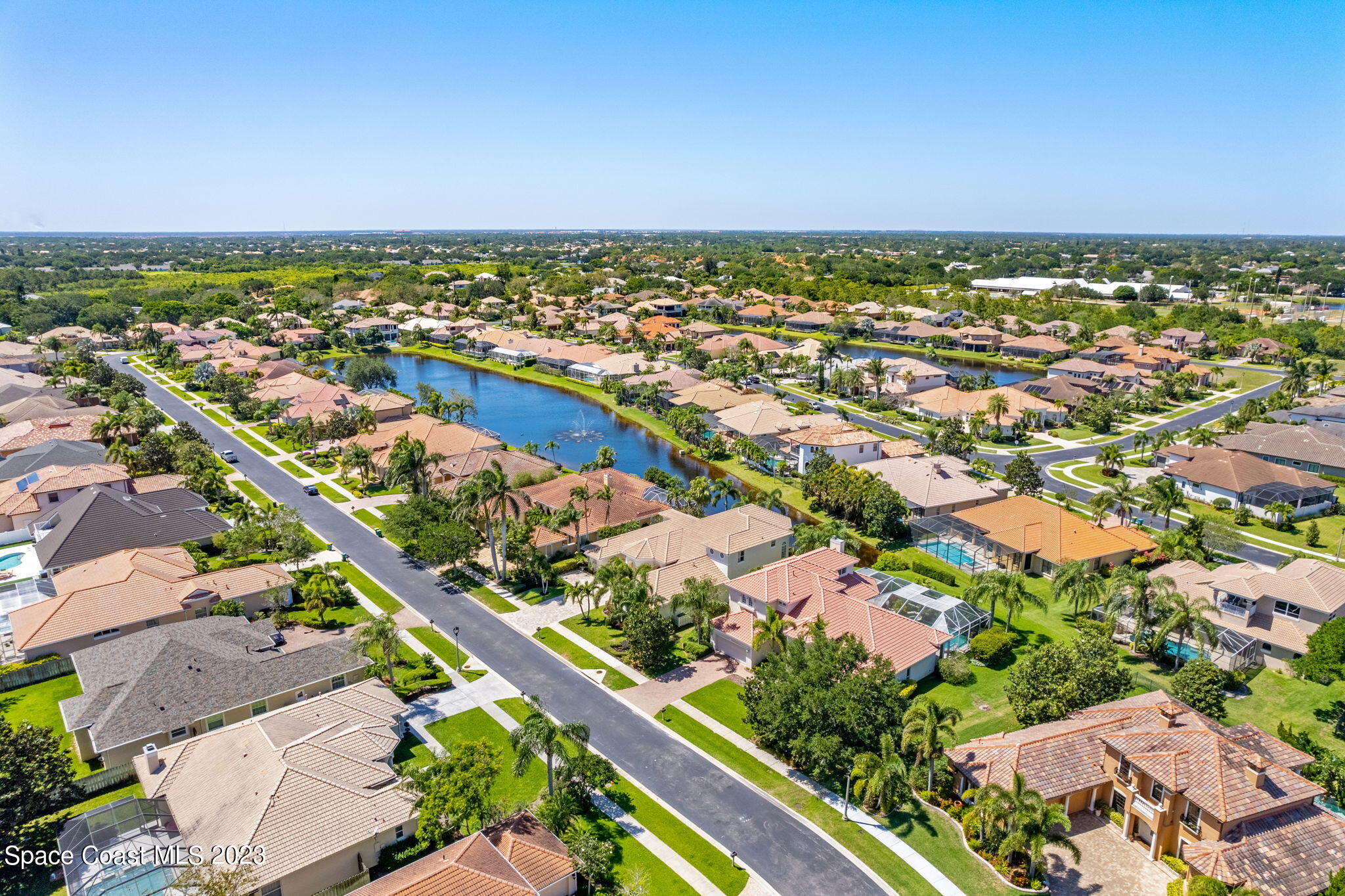 3308 Cappio Drive Melbourne, FL 32940 - Photo 39 of 42 an aerial view of multiple house
