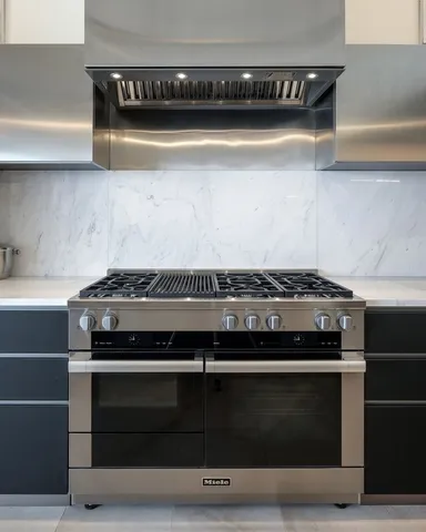 a close view of stove top oven