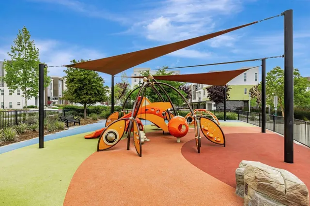 a view of a building with a swimming pool