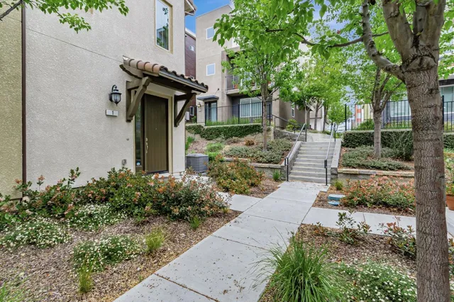 front view of a house with a pathway