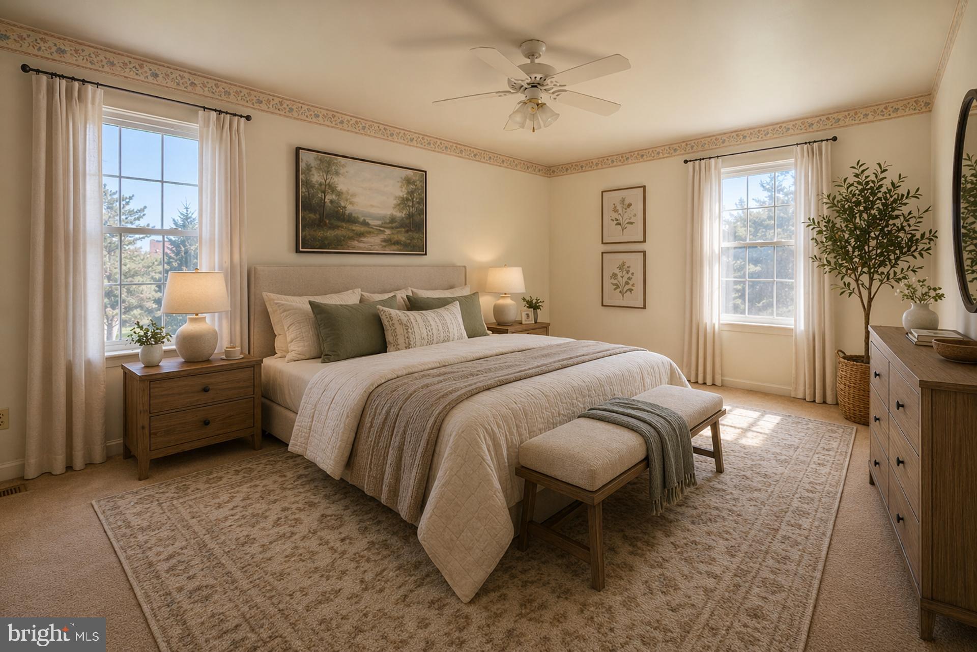 894 Herman Road Horsham, PA 19044 - Photo 24 of 32 a spacious bedroom with a bed a dresser and next to a window