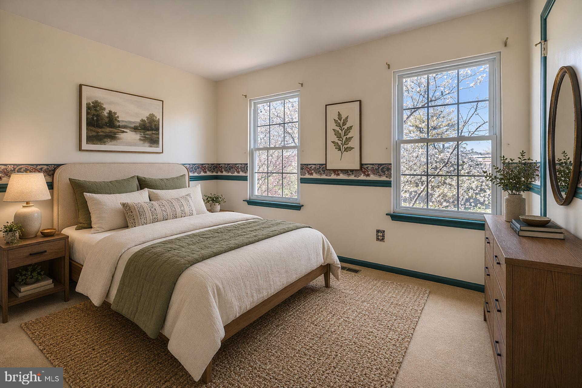 894 Herman Road Horsham, PA 19044 - Photo 27 of 32 a bedroom with a bed and a painting on the wall